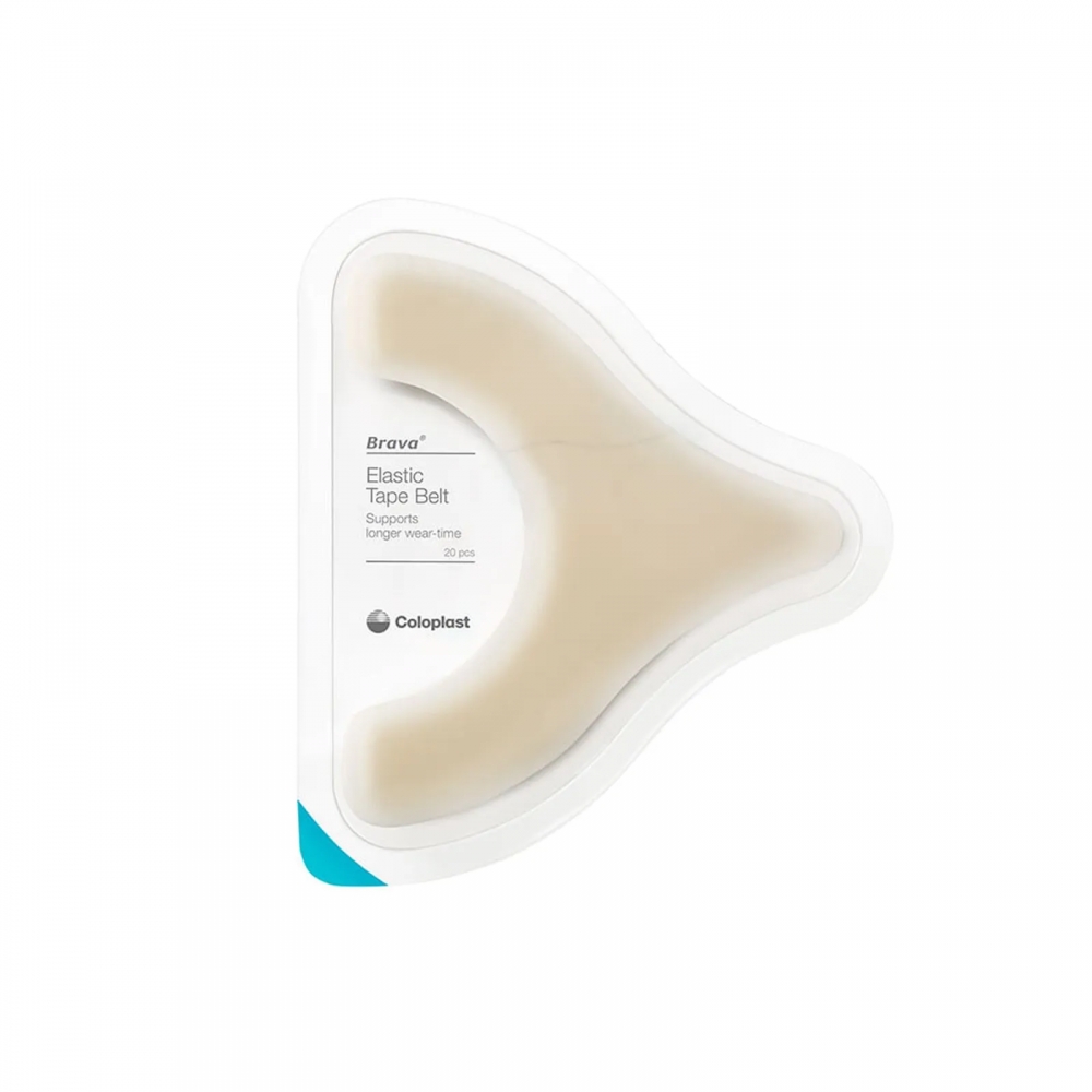 Brava® Fita Adesiva Elástica Formato Y - Coloplast (12072) - Caixa c/ 20 un.