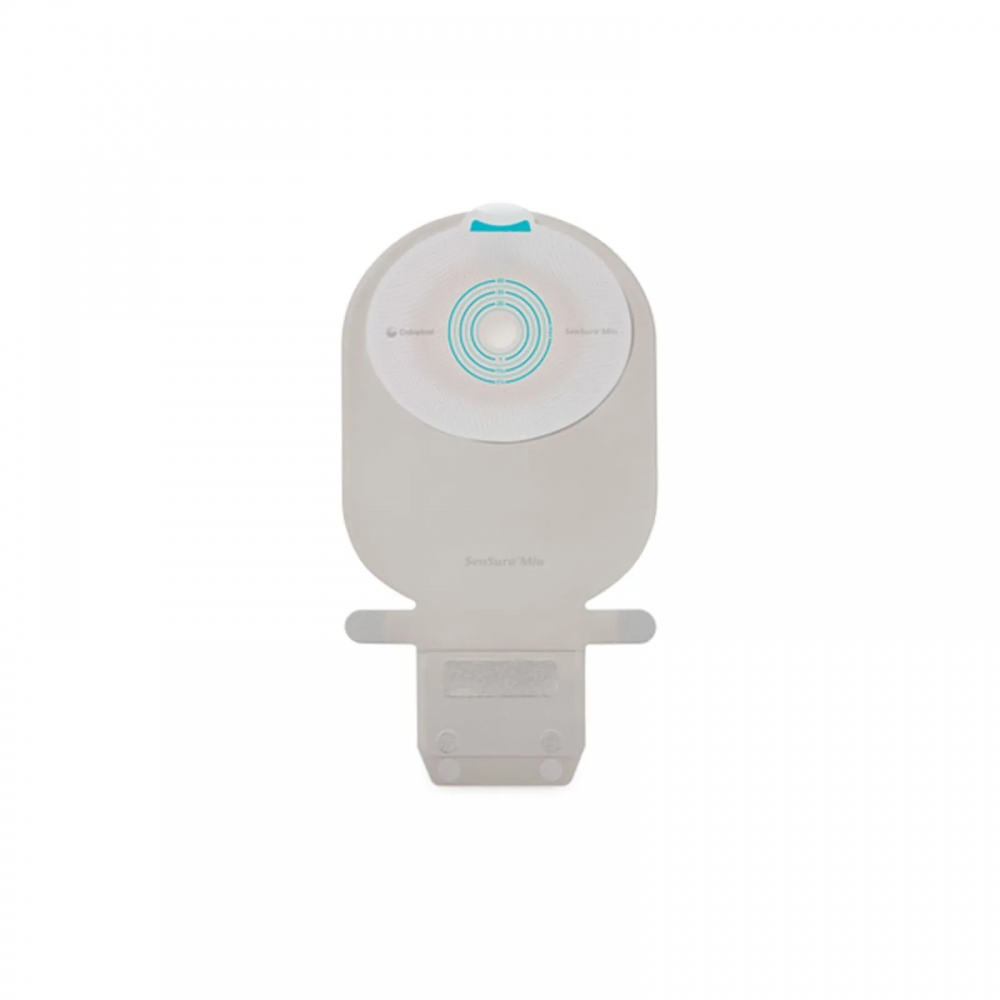Sensura® Mio 1 Peça Plana Drenável Cinza Recortável 10-55mm Maxi - Coloplast (10451) - Caixa c/ 30 un.