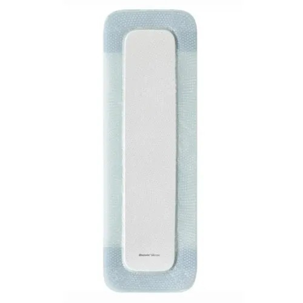 Curativo Biatain® Silicone Ag 10X30cm - Coloplast (39645) - Caixa c/ 5 un.