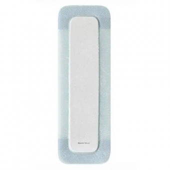 Curativo Biatain Silicone Ag 10X30cm - Coloplast (39645) - Caixa c/ 5 un.