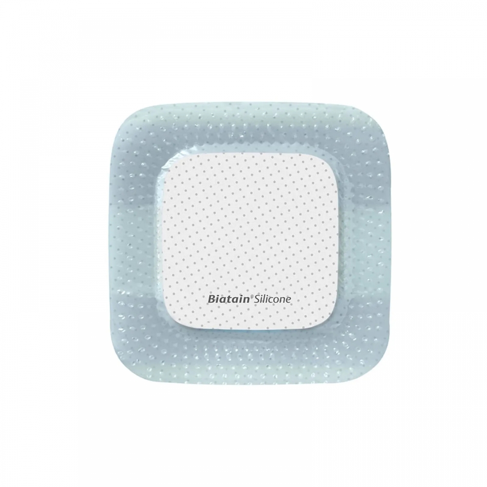 Curativo Biatain® Silicone 7,5x7,5cm Lite - Coloplast (33444) - Caixa c/ 10 un.