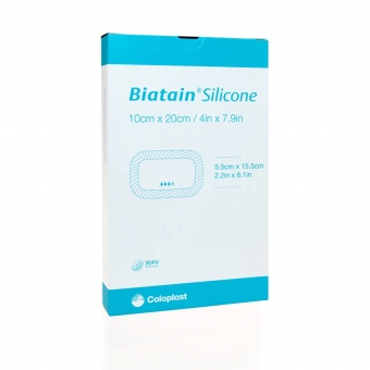 Curativo Biatain Silicone Pos-Op 10x20 - Coloplast (33400) - Caixa c/ 5 un.