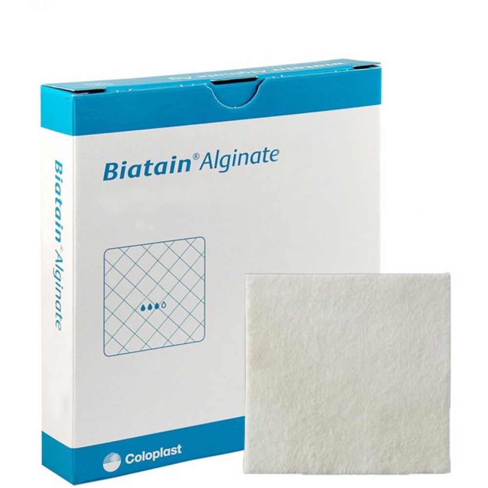 Curativo Biatain® Alginato 15x15cm - Coloplast (3715) - Caixa c/ 10 un.