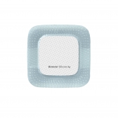 Curativo Biatain® Silicone Ag 7,5 x 7,5cm - Coloplast (39636) - Caixa c/ 5 un.