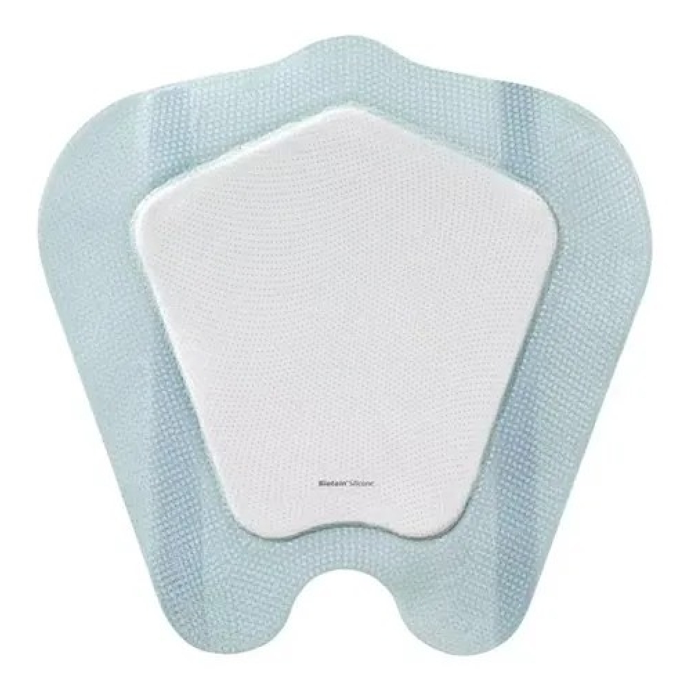 Curativo Biatain® Silicone Ag Sacral 25X25cm - Coloplast (39651) - Caixa c/ 5 un.
