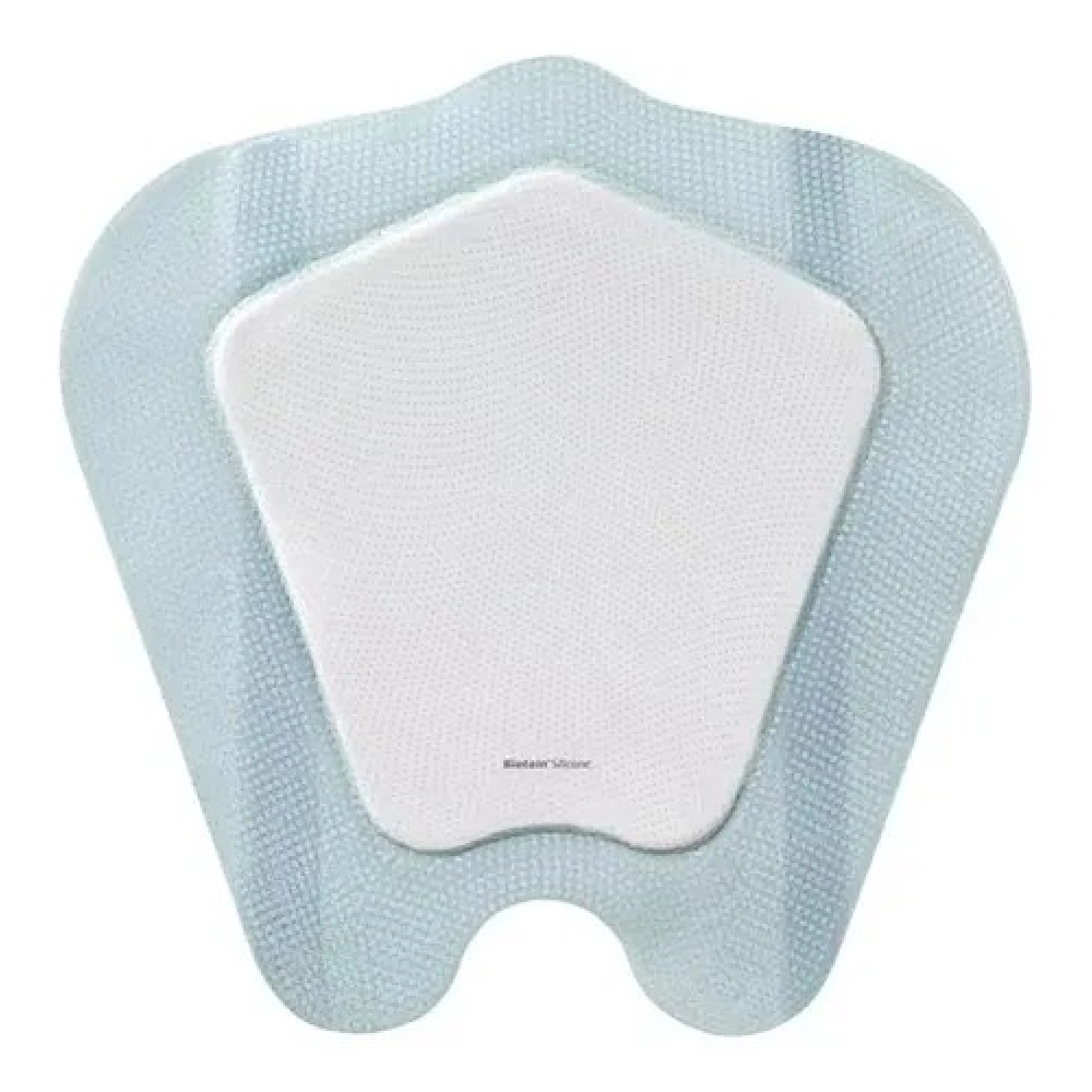 Curativo Biatain Silicone Ag Sacral 25X25cm - Coloplast (39651) - Caixa c/ 5 un.