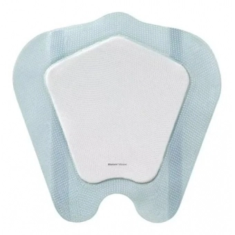 Curativo Biatain Silicone Ag Sacral 25X25cm - Coloplast (39651) - Caixa c/ 5 un.