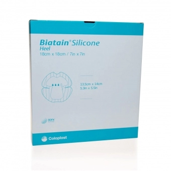 Curativo Biatain Silicone Calcâneo 18x18 - Coloplast (33406) - Caixa c/ 5 un.