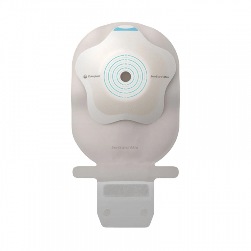 SenSura® Mio 1 Pc Concave Dren Cinza 10-60mm Maxi - Coloplast (18280) - Caixa c/ 10 un.